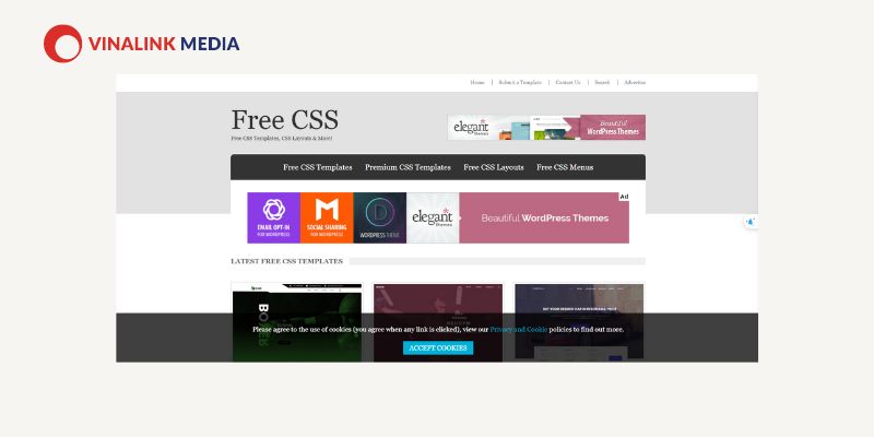Free CSS chứa các mẫu trang web cá nhân dạng blog